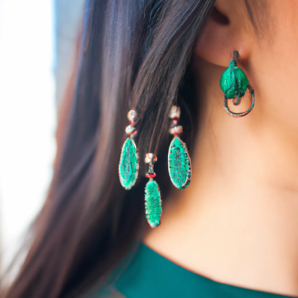 Jakie kolczyki do zielonej sukienki?