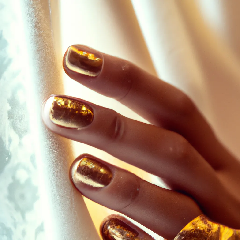 Jakie paznokcie do złotej sukienki?